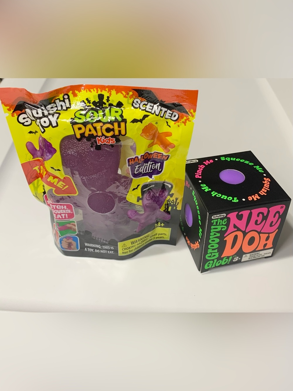 Sour Patch Kids Halloween Grape Scented & NEEDOH Groovy Glob Squishy Bundle NEW - Picture 2 of 5